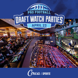 Flyer: Pro Football Draft Watch Party