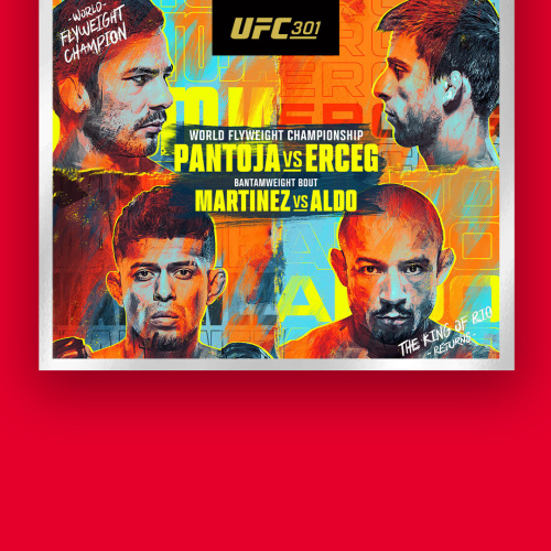 UFC 301 | Pantoja v Erceg - Flyer