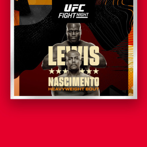 Flyer: Fight Night | Lewis vs Nascimento