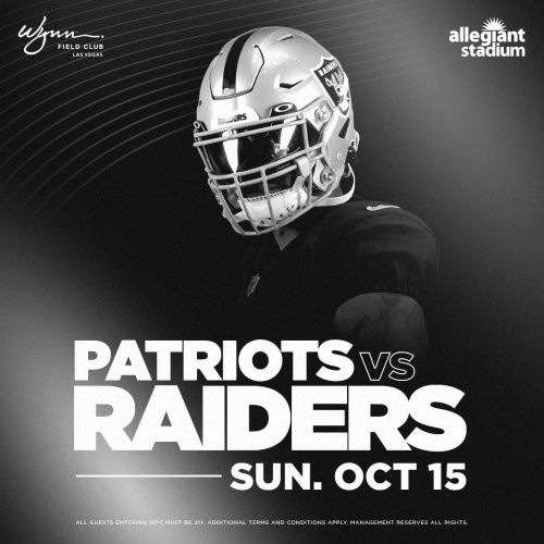 Flyer: NFL: New England Patriots at Las Vegas Raiders