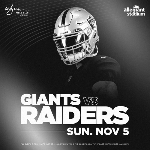 Flyer: NFL: New York Giants at Las Vegas Raiders