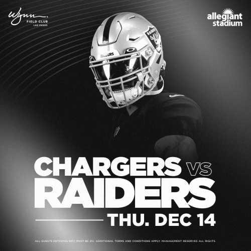 Flyer: NFL: LA Chargers at Las Vegas Raiders