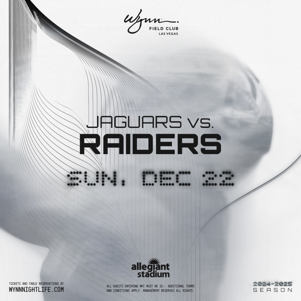 NFL: Jacksonville Jaguars at Las Vegas Raiders at Wynn Field Club Las Vegas thumbnail