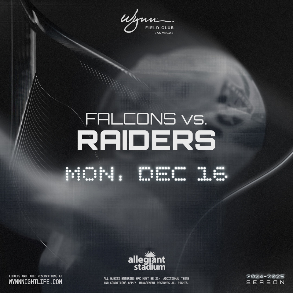 NFL: Atlanta Falcons at Las Vegas Raiders at Wynn Field Club Las Vegas thumbnail