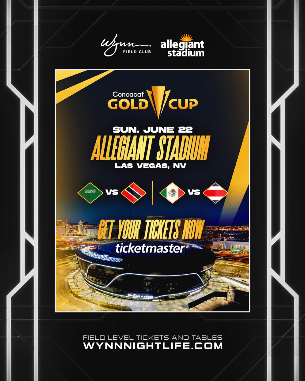Concacaf Gold Cup Doubleheader at Wynn Field Club Las Vegas thumbnail