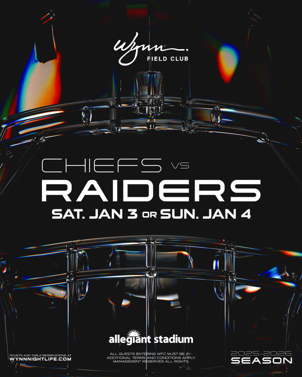 Chiefs VS Raiders at Wynn Field Club Las Vegas thumbnail