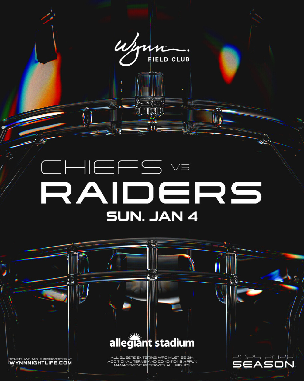 Chiefs VS Raiders at Wynn Field Club Las Vegas thumbnail