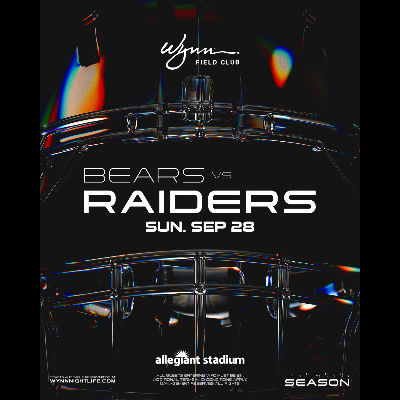 Bears VS Raiders, Sunday, September 28th, 2025