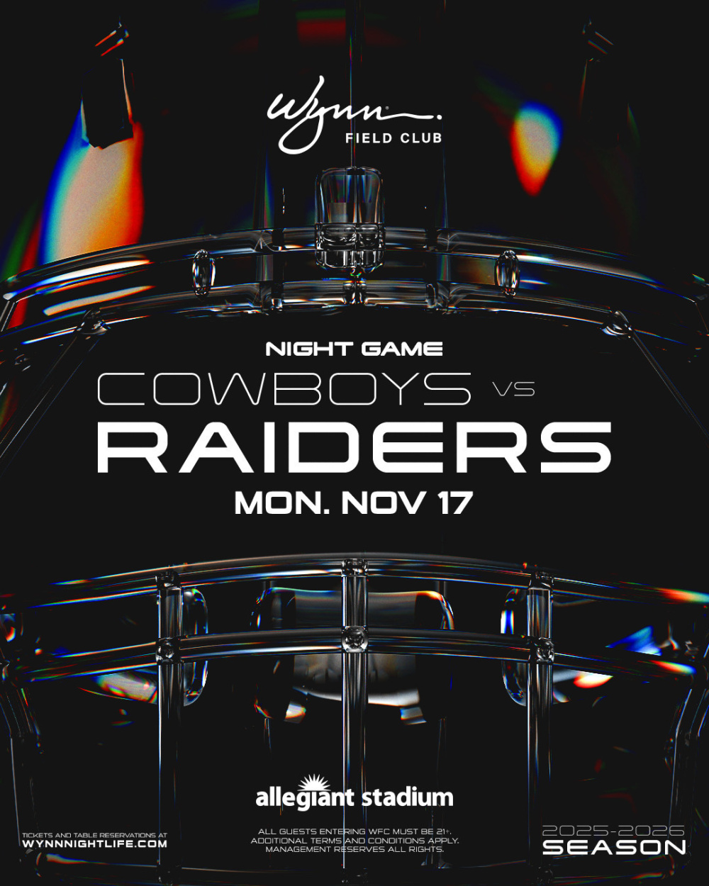 Cowboys VS Raiders at Wynn Field Club Las Vegas thumbnail