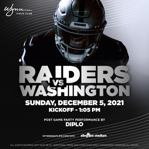 Flyer: Raiders vs Washington