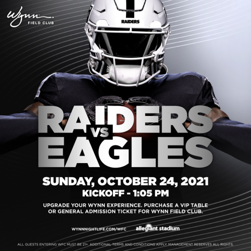 Flyer: Raiders vs Eagles