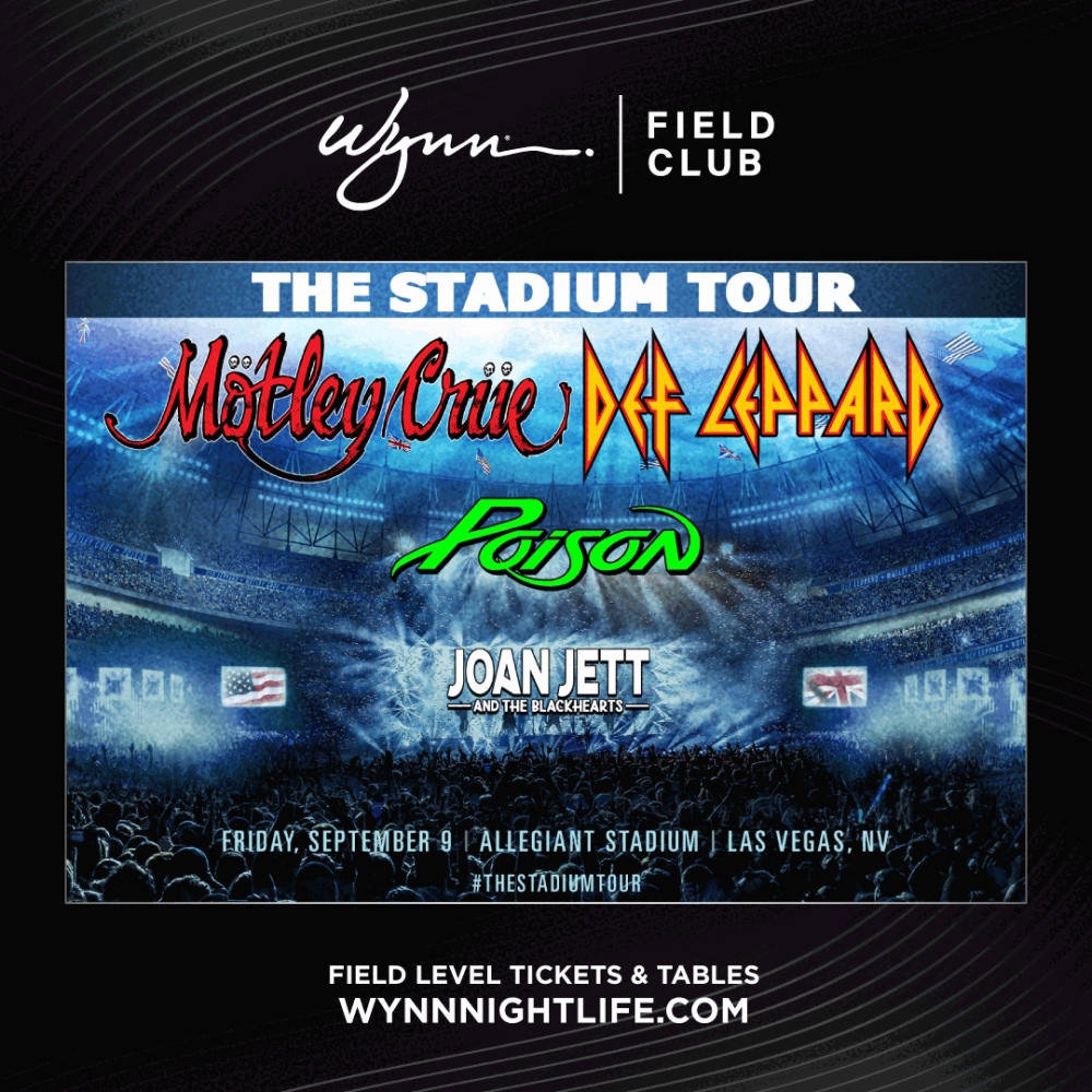 The Stadium Tour - Motley Crue | Def Leppard | Poison | Joan Jett at Wynn Field Club Las Vegas thumbnail