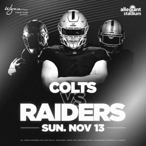 Flyer: Raiders vs Colts