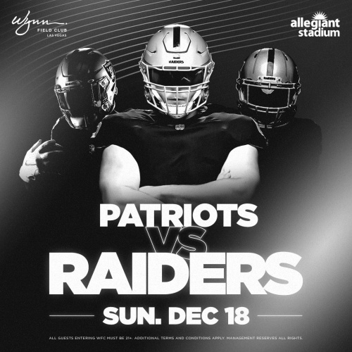 Flyer: Patriots vs Raiders