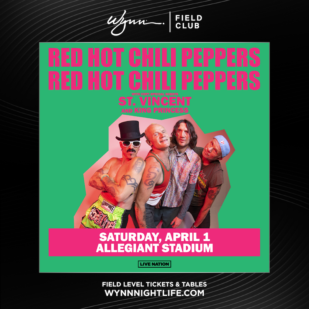 Red Hot Chili Peppers at Wynn Field Club Las Vegas thumbnail