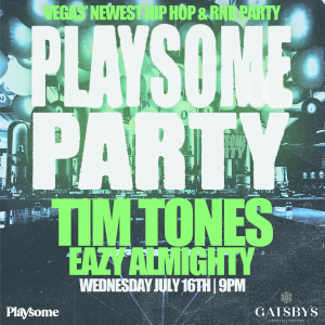 Flyer: PLAYSOME PARTY - TIM TONES & EAZY ALMIGHTY