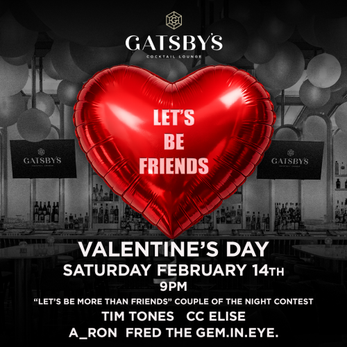 Let's Be Friends Valentines Day Bash - Flyer