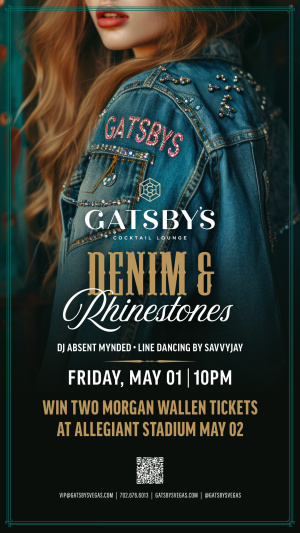 Flyer: Denim and Rhinestones