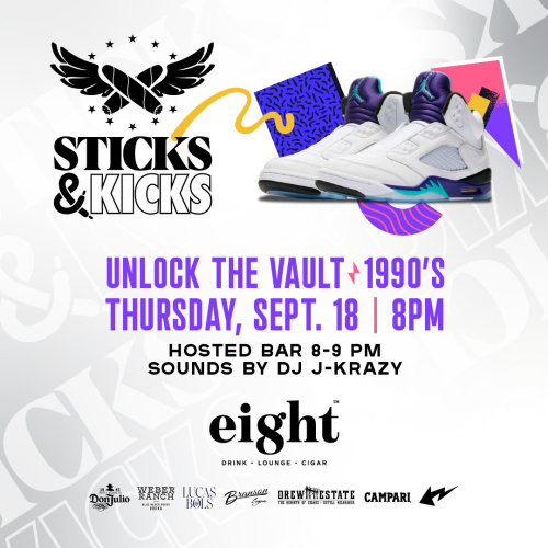 Sticks & Kicks: Unlock the Vault: 1990's - Flyer