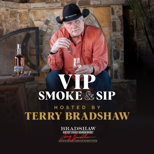 SMOKE & SIP WITH TERRY BRADSHAW - Flyer