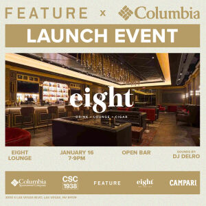 Flyer: Feature & Columbia CSC1938 Launch Party - DJ DELRO