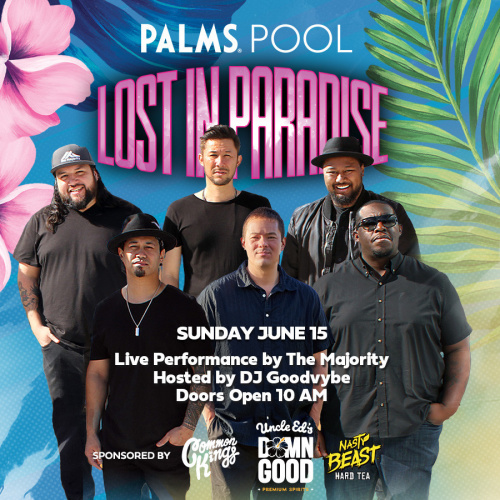 LOST IN PARADISE FEATURNIG THE MAJORITY - Flyer