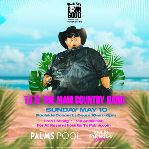 Flyer: LOST IN PARADISE SUNDAY - TJ AND MAUI COUNTRY BAND LIVE