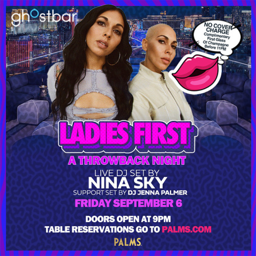 Flyer: LADIES FIRST FEATURING NINA SKY