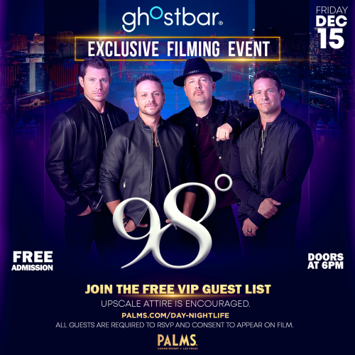Flyer: 98 DEGREES EXCLUSIVE VIP EVENT
