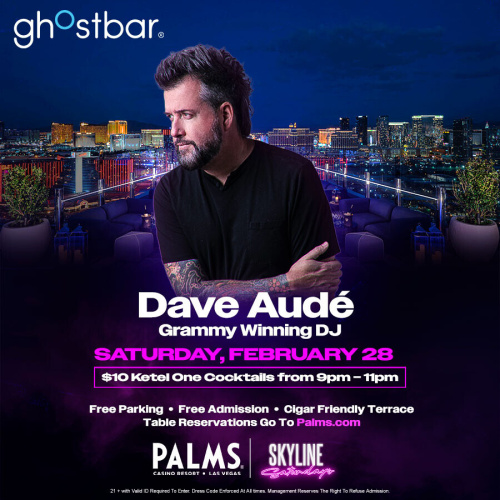 SKYLINE SATURDAYS FEATURING DAVE AUDE - Flyer