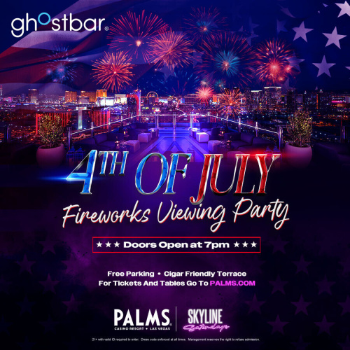 JULY 4th FIREWORKS VIEWING PARTY - Flyer