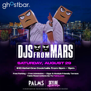 Flyer: SKYLINE SATURDAYS FEATURING DJS FROM MARS