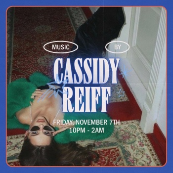 CASSIDY REIFF Flyer Image