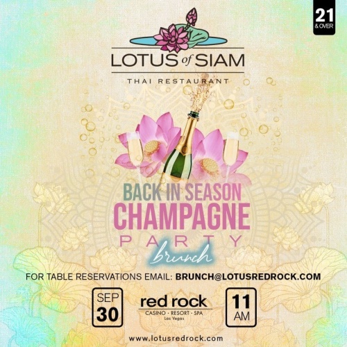 Lotus Party Brunch - Lotus of Siam Red Rock