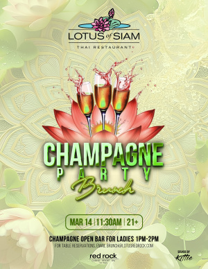 Flyer: Lotus Red Rock Party Brunch