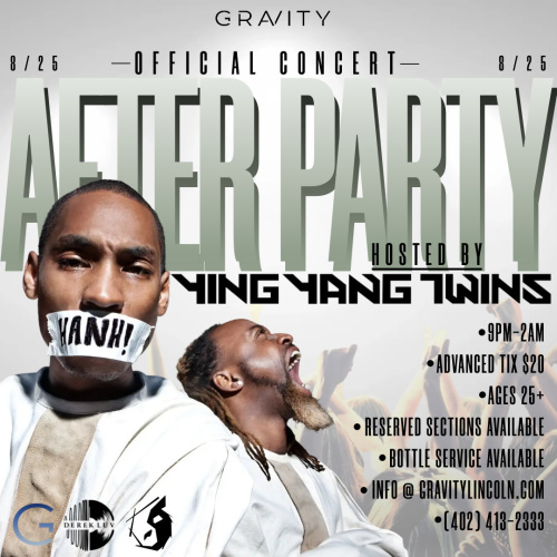 CONCERT AFTER PARTY FEAT. YING YANG TWINS - Gravity