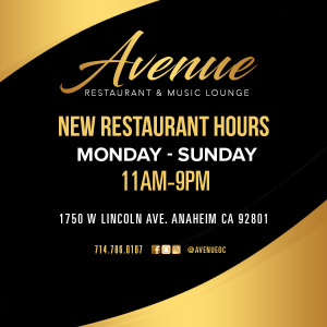 Avenue Restaurant Hours