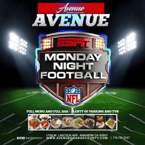 Monday Night Football, Monday, October 15th, 2018