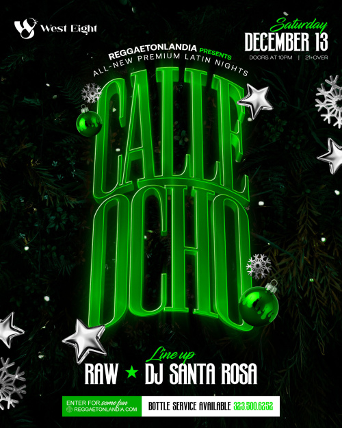 Saturday @ West Eight: Calle Ohco - Flyer