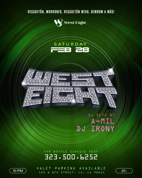 West Eight Saturdays - Flyer