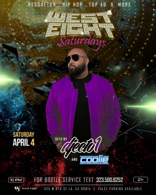 WEST EIGHT SATURDAYS - Flyer