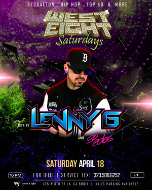 Flyer: WEST EIGHT SATURDAYS