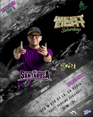 Flyer: WEST EIGHT SATURDAYS