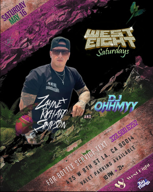 Flyer: WEST EIGHT SATURDAYS