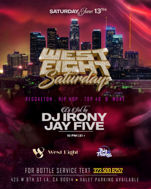 Flyer: WEST EIGHT SATURDAYS