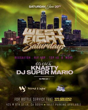 Flyer: WEST EIGHT SATURDAYS