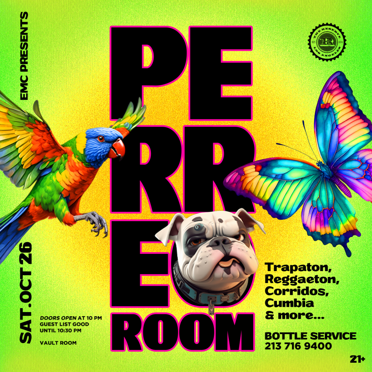 EMC PRESENTS PERREO ROOM & SPEAKEASY