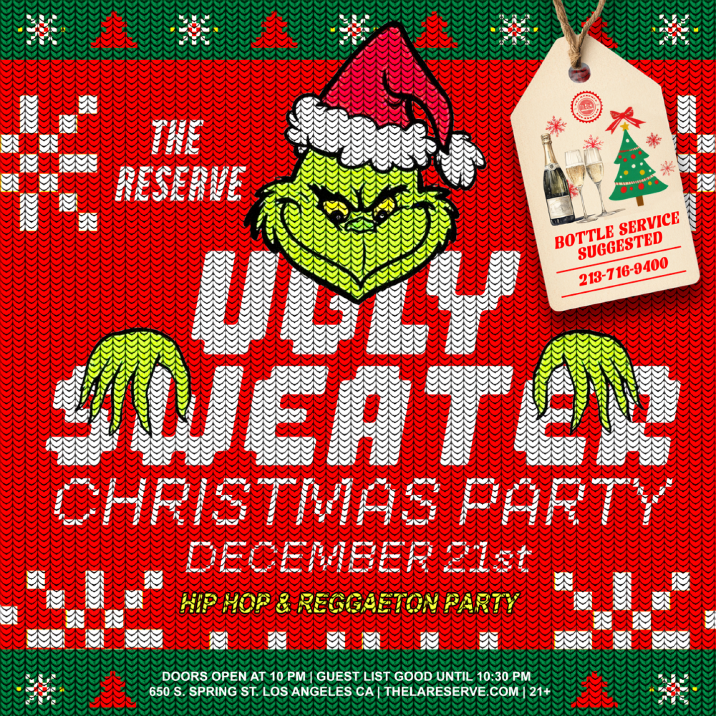 EMC PRESENTS  THE RESERVE UGLY SWEATER CHRISTMAS PARTY