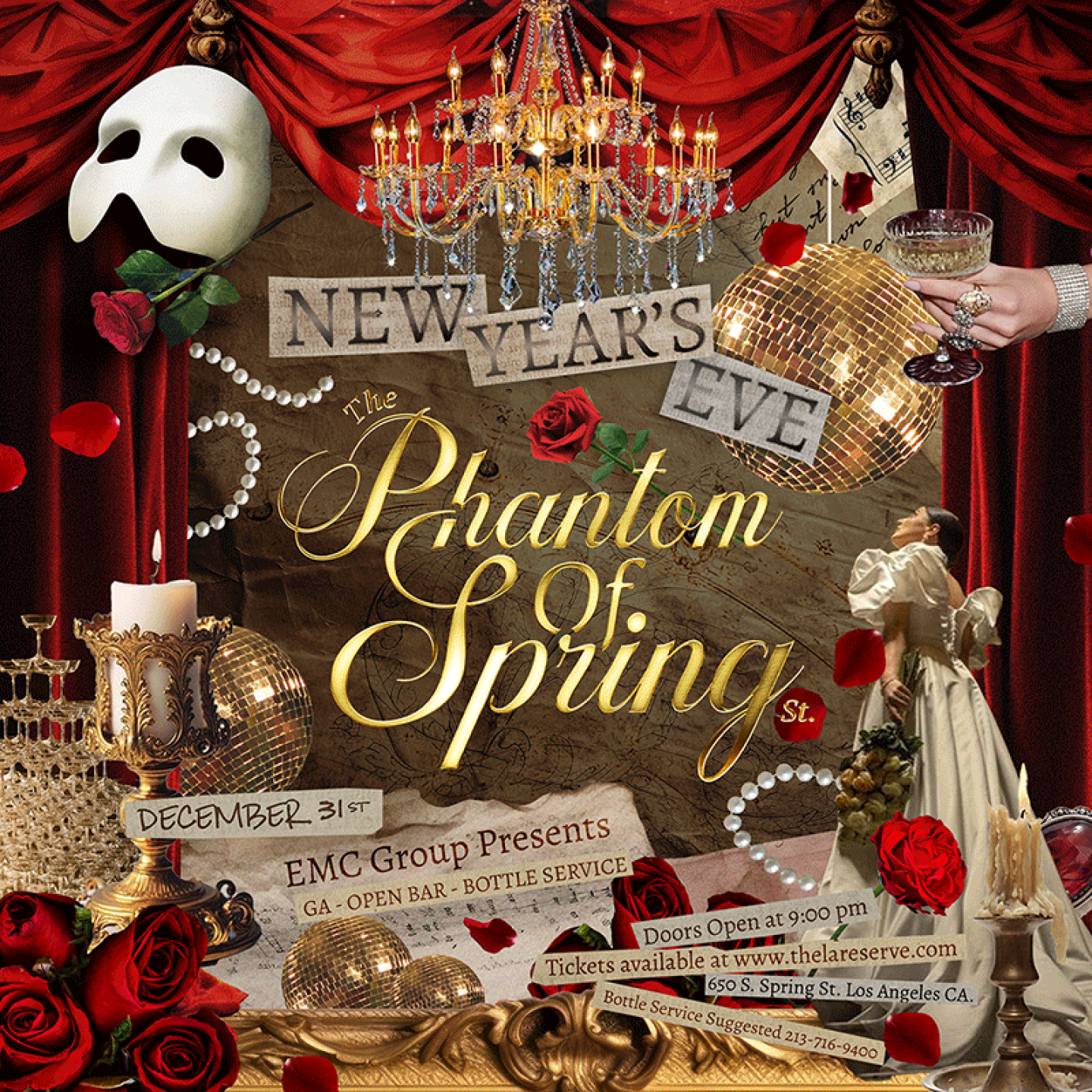 EMC Presents | NYE CELEBRATION - The Phantom of Spring St.