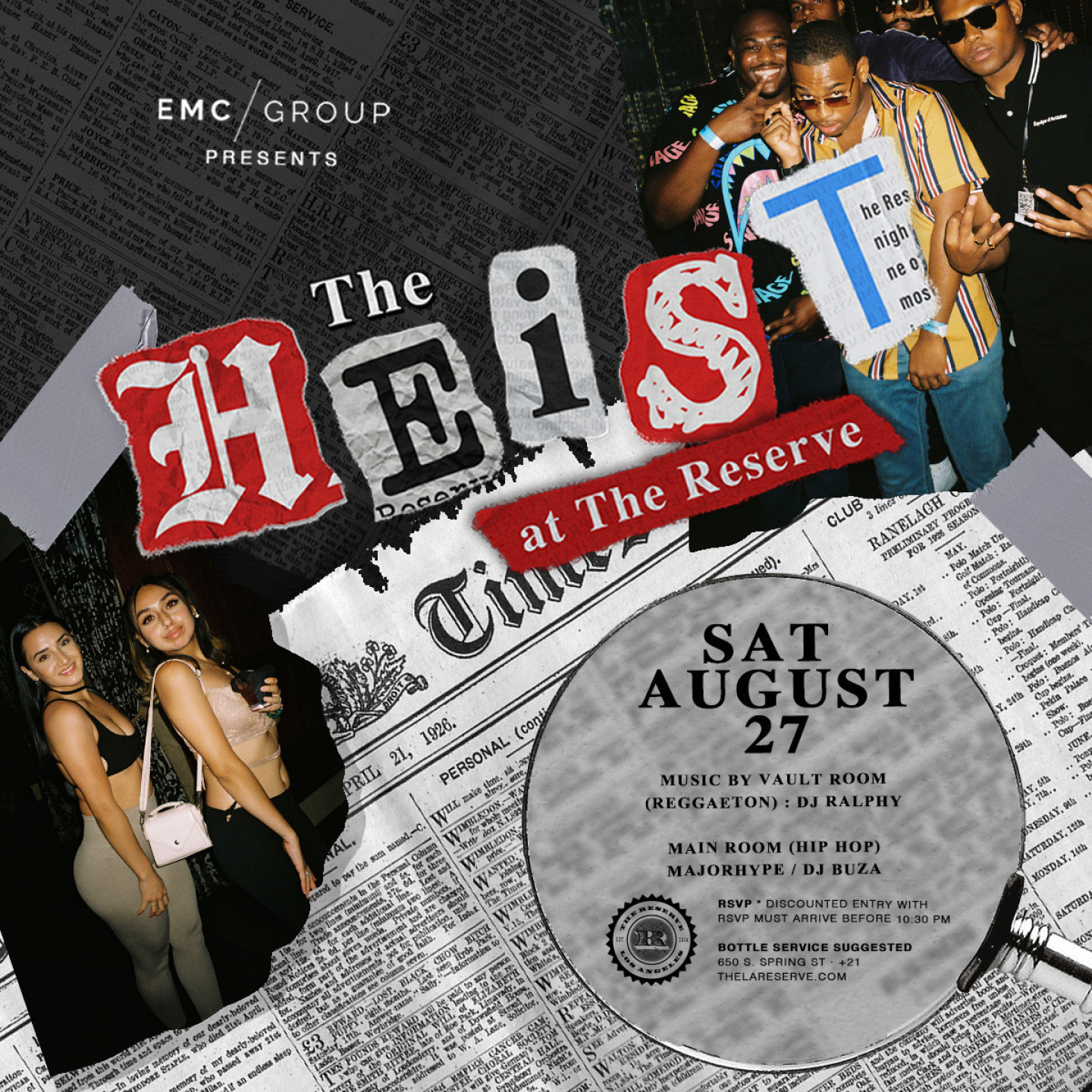 EMC Presents Heist Saturdays